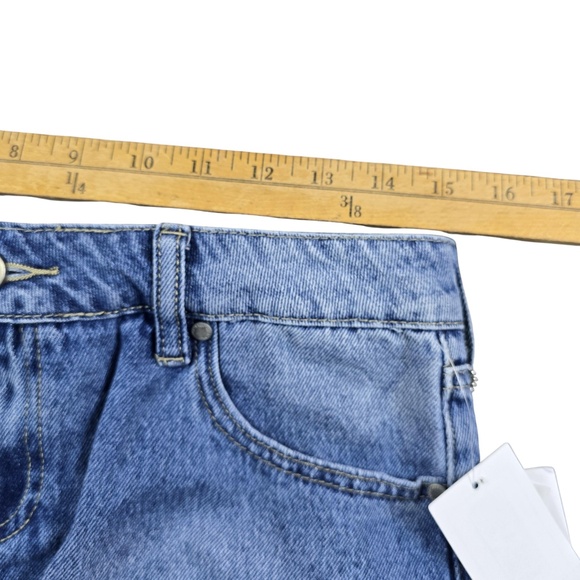 PTCL Denim Mini Skirt Women’s S Blue Elastic Waist NWT Gift Ready Y2K Style - Picture 12 of 15